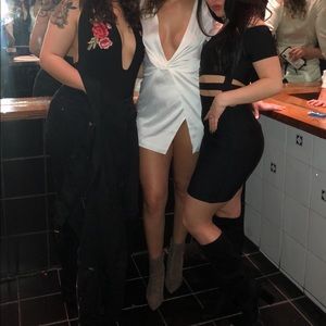 Black akira bandage dress